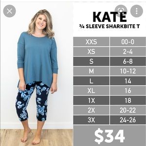 Lularoe kate Sizing